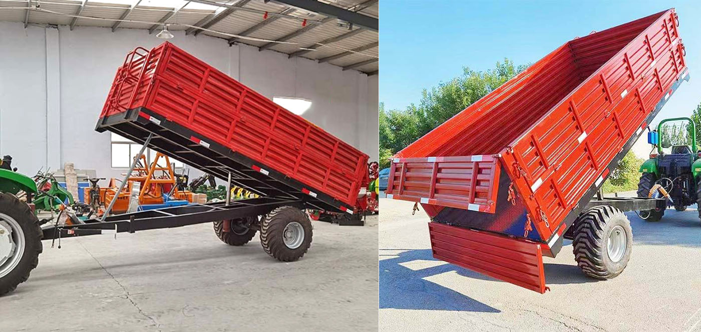 Common: Manual tipping trailer (cost-effective) Common: Manual tipping trailer (cost-effective)