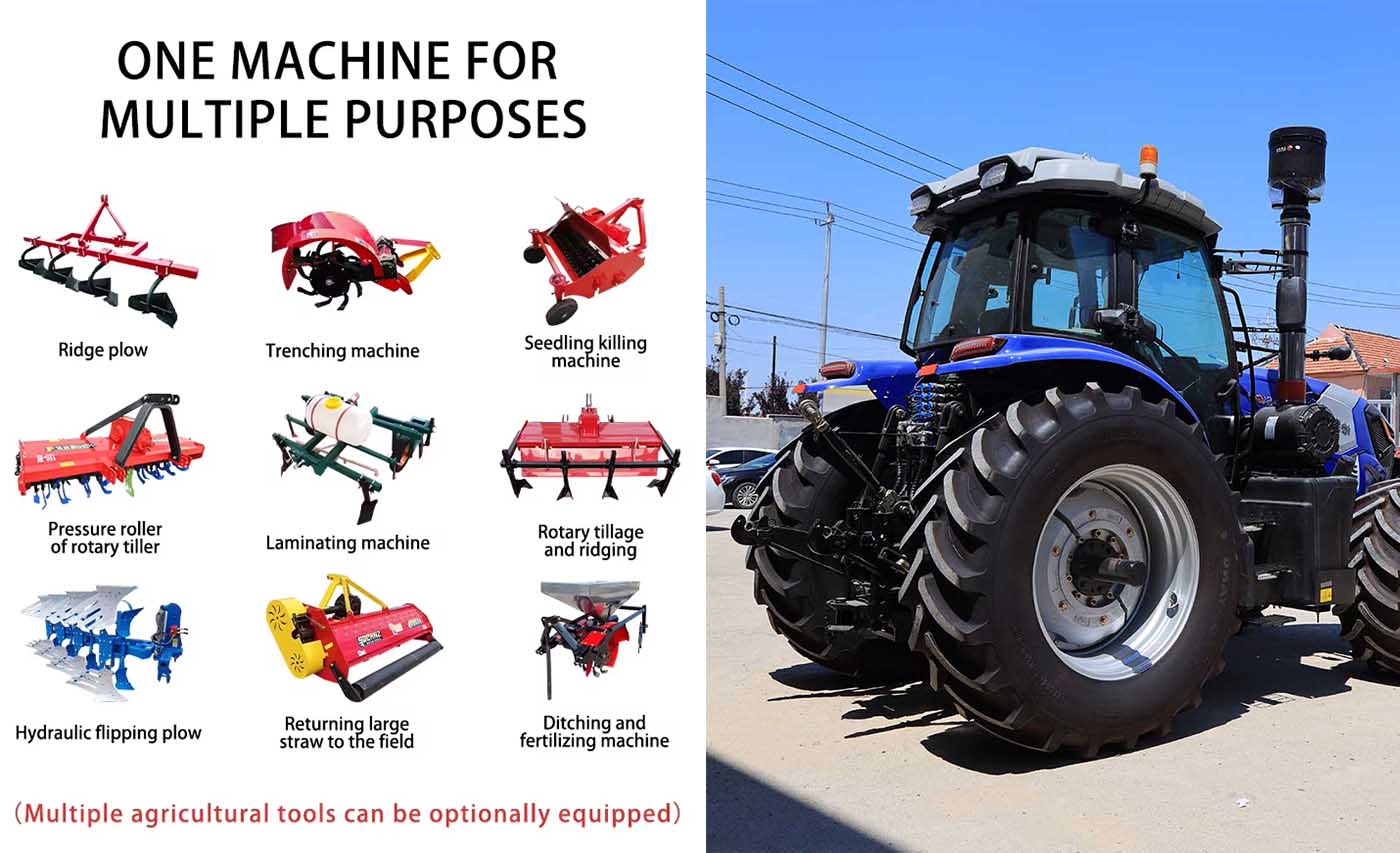 220hp 4wd LF2204 4x4 Agricultural Wheel Farming Tractor 220hp 4wd LF2204 4x4 Agricultural Wheel Farming Tractor